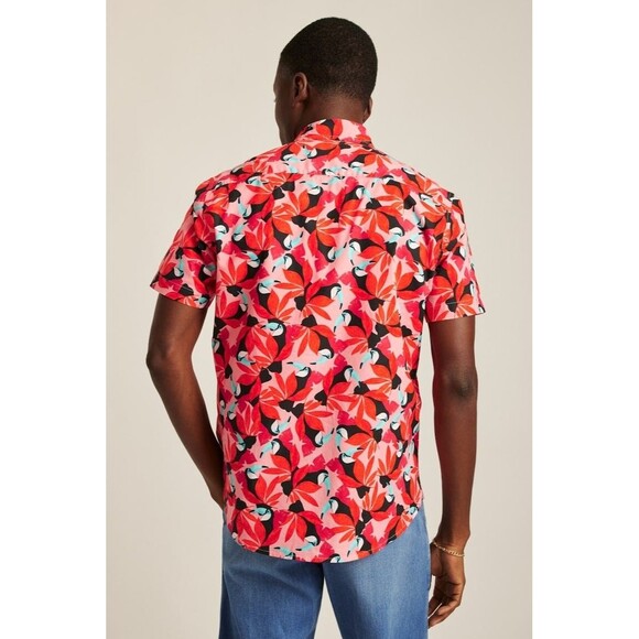 Bonobos Riviera Short Sleeve Men's Shirt Buttondown Athletic Fit Short M 274077 - Picture 2 of 9